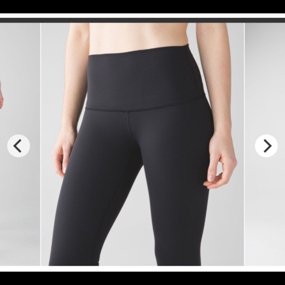 Lululemon Wunder Under Hi Rise Crop Black size 4
